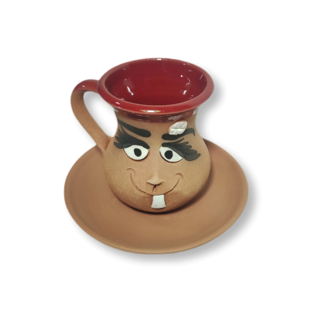 Funny Face Ceramic Turkish Coffee Cup Set of 6 – 120 ml