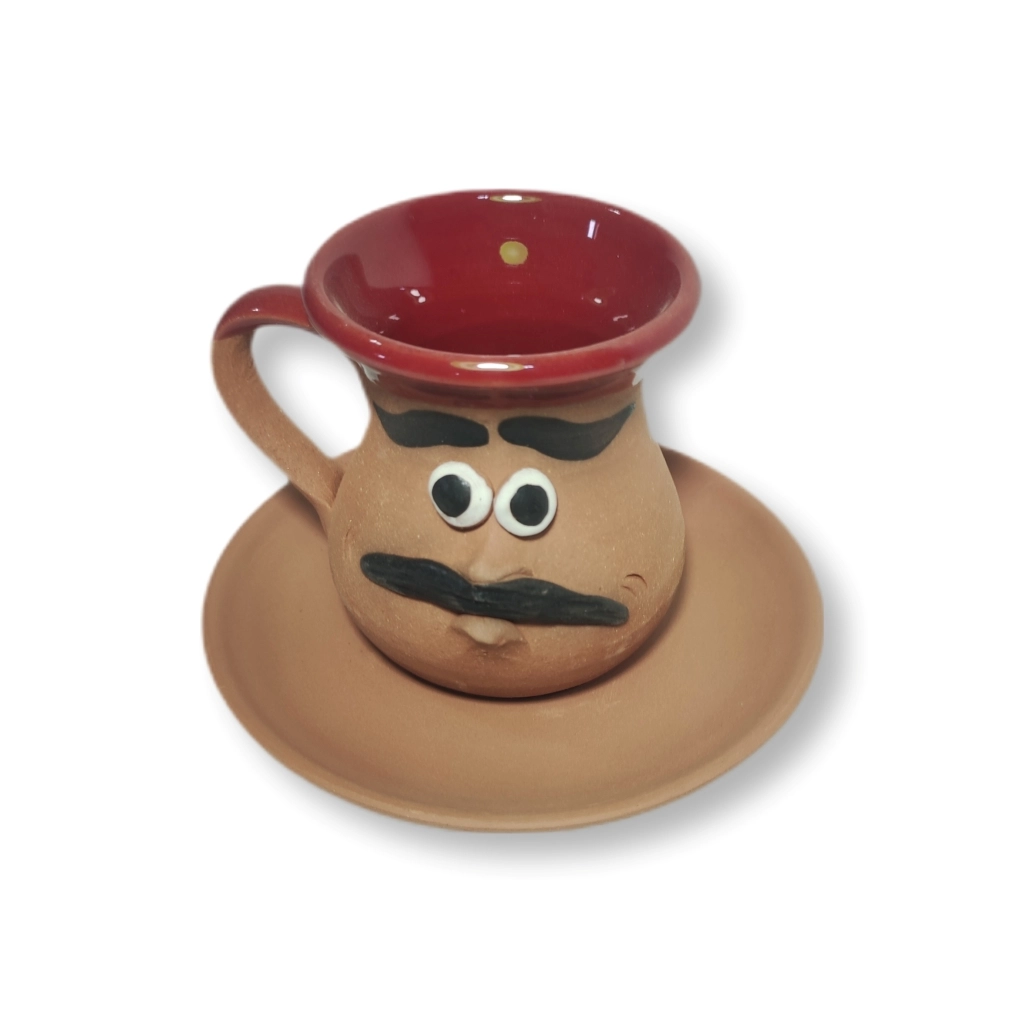 Moustache Ceramic Turkish Coffee Cup Set of 6 – 120 ml