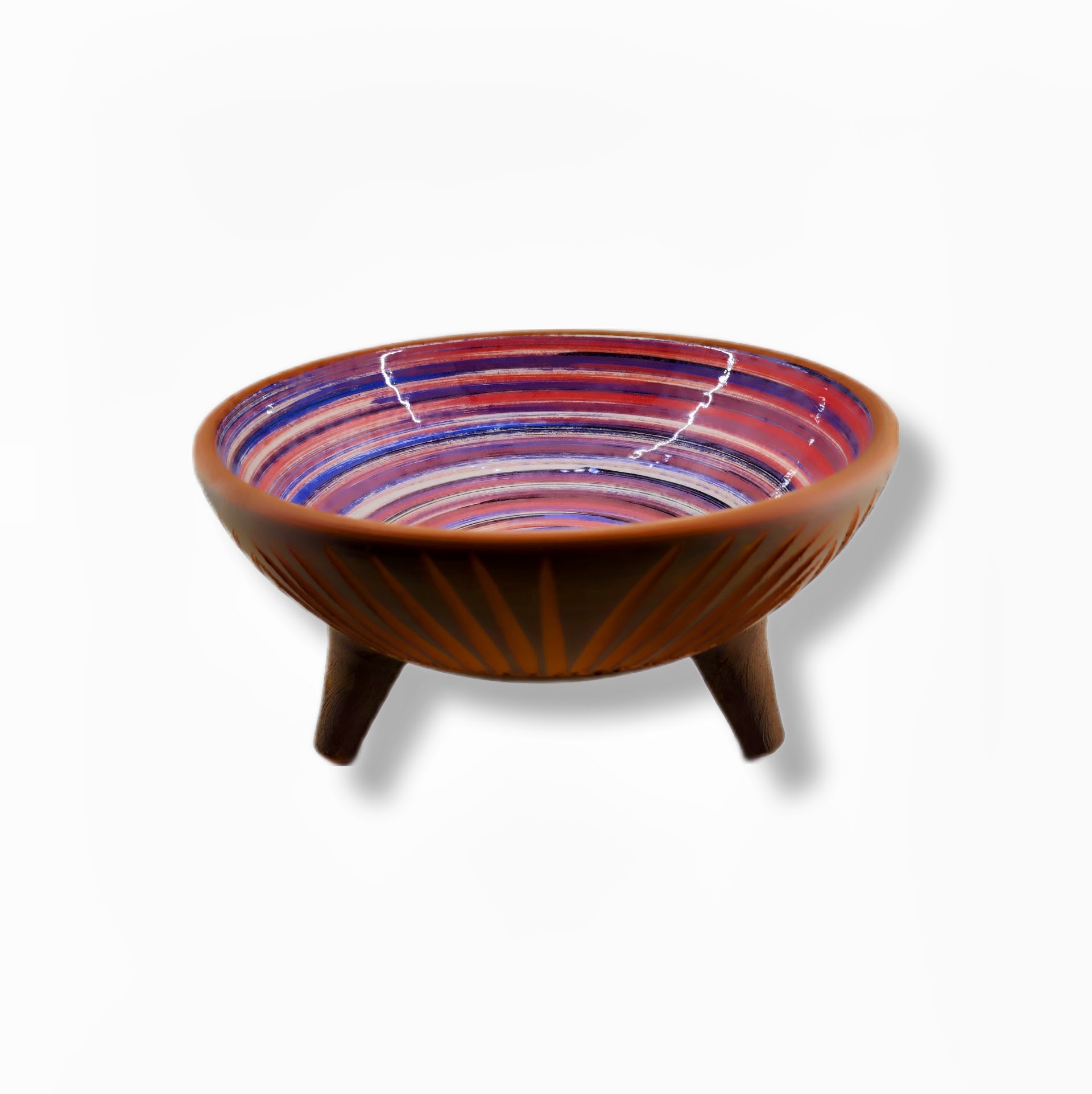Handmade Footed Ceramic Bowl Set of 3 – 20, 25 & 30 cm